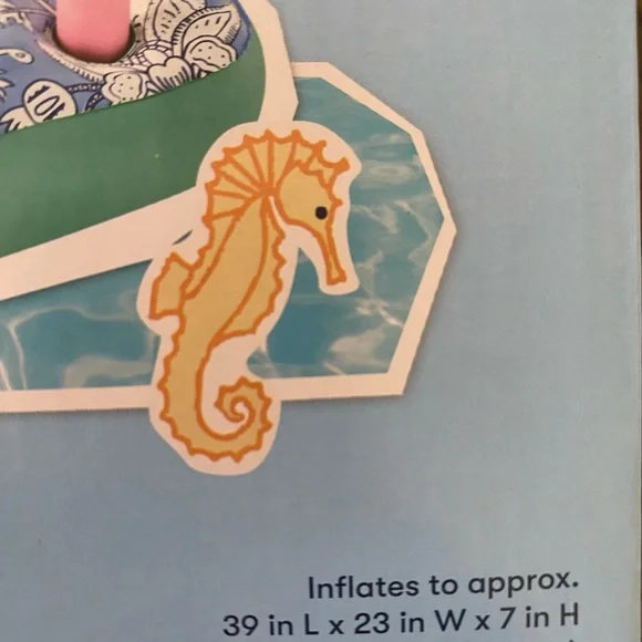 Roller Rabbit Blue Inflatable Accessory - Picture 3 of 4